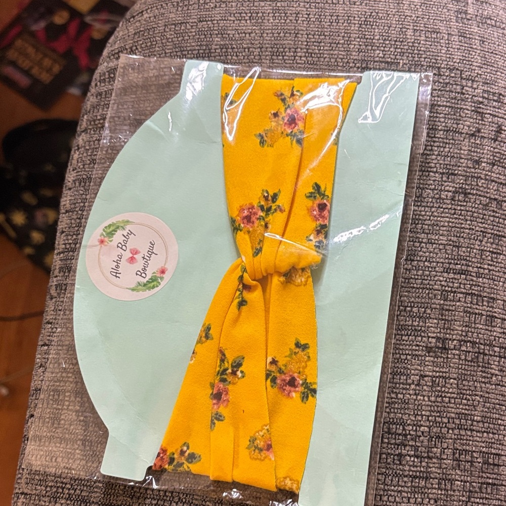 Yellow Floral Headband
